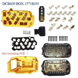 DCB609 리튬 배터리 케이스 15X18650 팩 쉘 니켈 커넥터 포함 디월트 호환용 플렉스볼트 20V 박스
