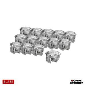 13PCS 24mm  펑크 워크샵 블레이즈 버튼 아케이드 게임 기계 용 핫 스왑 가능 스위치로 설정 Fight Stick H