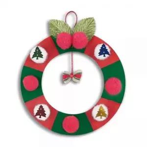 솜사탕 만들기 리스만들기 솜방울 리스 가랜드 뿅뿅이 미술재료