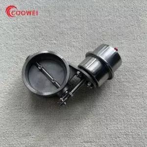 자동차 51mm 스테인레스 스틸 배기 제어 밸브 컷 아웃 세트 진공 액추에이터 폐쇄 스타일 파이프 머플러