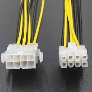 전기연장선 CPU 마더보드 전원 공급 케이블 익스텐션 코드 커넥터 노트북 컴퓨터 어댑터