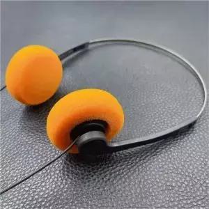 휴대용 오버 이어 언더와이어 헤드폰 빈티지 유선 레트로 느낌 3.5mm 80 년대 90 음악 Mp3