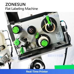ZONESUN ZS-TB161PO 고속 평면 라벨링 기계 잉크젯 프린터 포함 병 뚜껑 종이용