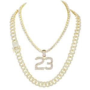 CHARLES RAYMOND BLING ED 목걸이와 아웃 두꺼운 쿠바 다이아몬드 주얼리 힙합 OUT 아연 크로스 테니스