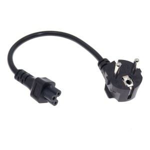 전기연장선 노트북 노트북용 유럽 짧은 여행 전원 코드 CEE7 IEC 320 C5 Schuko 1ft