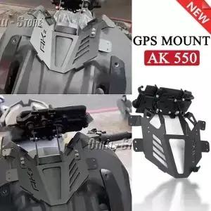 오토바이 앞 유리 마운트 전면 전화 스탠드 홀더 GPS 네비게이션 플레이트 브래킷 KYMCO AK 550 프리미엄