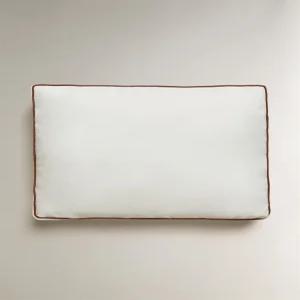 ZARA 파이핑 벤치 등받이 쿠션 - 크림 6357/009/712