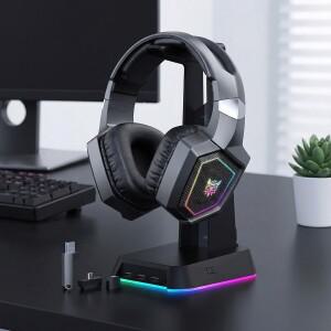 ONIKUMA GT806 2.4GHz 무선 게임용 헤드셋 PC용 소음 제거 마이크가 있는 HiFi PcLaptop
