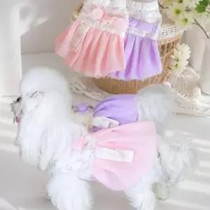 강아지 고양이 한복 의류 추석 설날 드레스 원피스 명절 의상_25659462