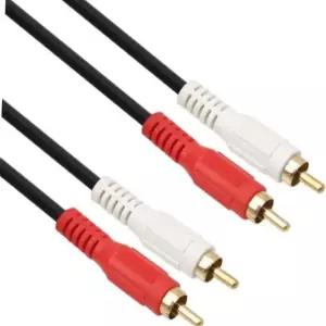 netmate rca 2선 스테레오 오디오 앰프 스피커 음향 연결 케이블 5m 앰프연결선 스피커선 오디오케이블