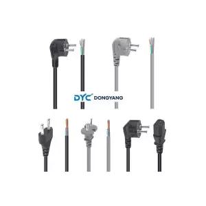 국산KC 측면접지코드 250V10A(1.0mmX3C)회색-2M 전원케이블 파워코드 AC코드 전선 케이블