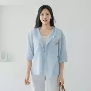 엄마옷 마담4060 시어서커 중년여성 데일리 후드셔츠 -RBL2606081-