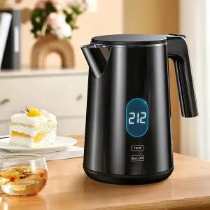 전기 주전자 1.0L 1200W 7가지 온도 설정 4시간 유지 보온 빠른 끓이기 스테인리스 전기차 자동 차단