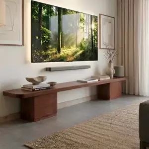 더젠 에르앙 원목 1800거실장세트 tv장 천연도장 tv다이 와이드거실장 선반 서랍