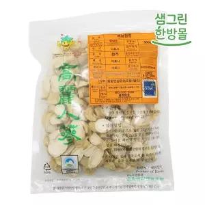 [샘그린한방몰]백삼 절편 300g 말린 인삼