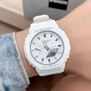 지샥 지얄오크 42mm 미니 사이즈 디지털 전자손목시계 화이트