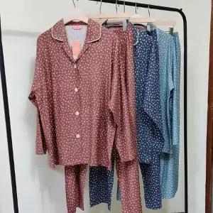 국산 간절기 미우 면 커플 잠옷세트 상하세트