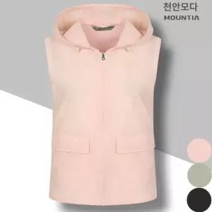 마운티아 여성 여름 몸에 붙지 않는 소재와 타공 소재 조끼 등산 일상 단체 티포베스트 4 1MQVSMV505 핑크_