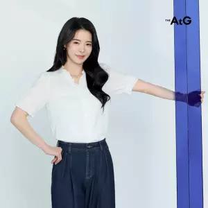 더엣지 26SS 아사면 100 자수 블라우스 3종