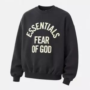 피어오브갓 26FW 캠퍼스 90 s 크루넥 스?셔츠 192SP266591F FADED BLACK)