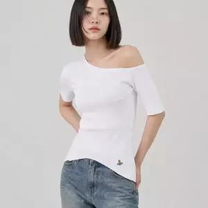 비비안웨스트우드 ORGY SHOULDER T-SHIRT 1G010010 J009C A401) ORGY 티셔츠)