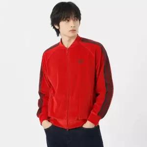 니들스 R.C. Track Jacket - CPE Velour Red NS251) R.C 트랙 자켓)