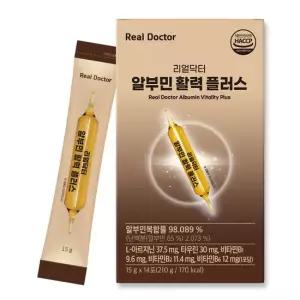 리얼닥터 알부민 활력 플러스 액상 고함량 난백 비타민B군 3종 14포 1개