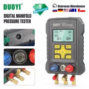 DY522A 디지털 매니폴드 미터 전자 냉매 HVAC 진공 테이블 매니폴드 게이지 온도 테스터 (R134A용)