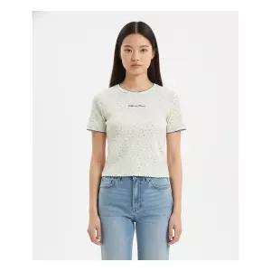 후아유 Feminine Picot T-shirt / WHRAG2531F 반소매 티셔츠