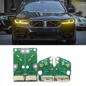 CSL G30 LCI 옐로우 엔젤 아이 DRL 보드 BMW G31 LCI F90 M5 530i 540i 530e 용 레드 러닝 연청 앰버