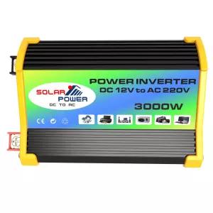BB-카 인버터 전압 변압기 전력 인버터 DC12V-AC 3000W 변환기 듀얼 USB