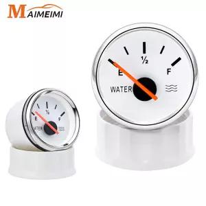 적색 백라이트 탱크 표시기 보트 RV 자동차 마린 12V 24V 2 인치 52mm 수위 게이지 수위 계량기 신호 0 190