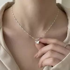 여성 미니멀 나비 펜던트 목걸이 데일리 심플 레이어드 목걸이 나비목걸이 펜던트목걸이