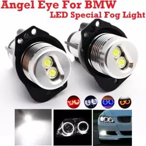 E90 엔젤 아이즈 LED 주행등 BMW E90 E91 3 325i 330i 335i 2005-2008 고휘도 화이트/블루/옐로우/레드