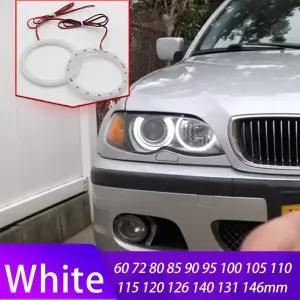 LED 코튼 화이트 컬러 엔젤 아이 링 자동 DRL 아이 60mm 70mm 80mm 85mm 90mm 95mm 100mm 105mm 110mm 115m