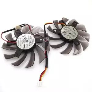 T128010SH 12V 0.25A 75mm 3핀 쿨링 팬 GV-R585OC-1GD GV-N460OC-1GI 그래픽 카드용