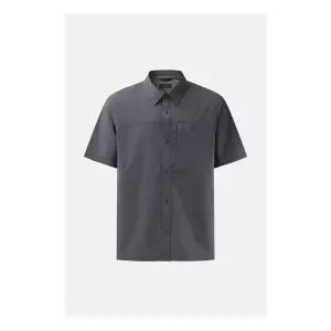 정상소매가 138,000원 코오롱스포츠 25SS남성 에어도트 솔리드 반팔 셔츠 JWSCM25341DGY