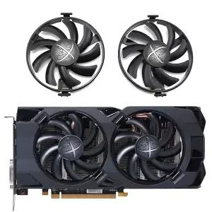 XFX Radeon RX 480 470 470D RS Black Wolf 그래픽 카드용 FDC10U19-C 쿨러 팬 2개