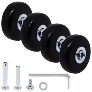 50x18mm 캐리어 휠 교체 세트 4개 베어링 포함