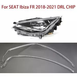 SEAT Ibiza FR 2018- LED 헤드라이트 DRL 케이블 스트립 화이트 라이트 엔젤 아이 라이트 가이드 스트립 DR
