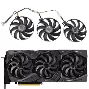 T129215SU 7핀 GPU 카드 쿨러 팬 ASUS ROG Strix RTX 2060 2080 2080 Ti RX 5600 XT RX 5700XT용 1세트