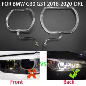 BMW 5 G30 G31 2018- 헤르니아 헤드라이트 DRL 자동차 조명 가이드 주행등 튜브 LED 라이트 바 화이트 라이