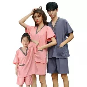 찜질복 한증막 마사지복 목욕탕 세라복 코튼 반팔 사우나 졸업사진 코스프레 찜질방옷 유니폼