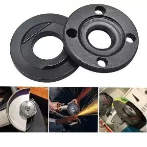 1 세트 M14 스레드 교체 앵글 그라인더 금속 압력 플레이트 내부 외부 플랜지 너트 도구 14mm 스핀들