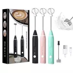 1 PCS 전기 우유 Frother 휴대용 계란 비터 USB 충전식 핸드 헬드 커피 블렌더 밀크 셰이커 믹서 거품기