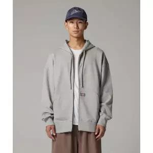 디키즈 DICKIES 베이직 로고 후드 집업 Melange Gray DIKU252LRZH003GR0 514028