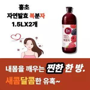 홍초 블루베리 1.5L X 2개