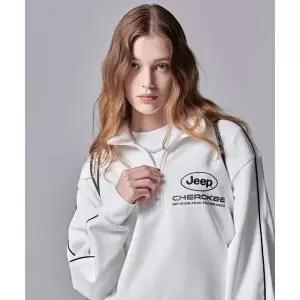 지프 JEEP 체로키 레이싱 파이핑 셋업 반넥 맨투맨 JO5TSU835WH 476288