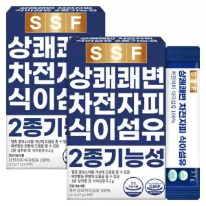 순수식품 상쾌한 쾌변 차전자피 식이섬유 2박스(60포) 100% 식물성 과립형 분말 가루 장운동