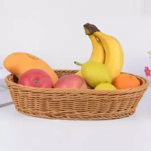 D 모조 라탄바스켓 브라운색상